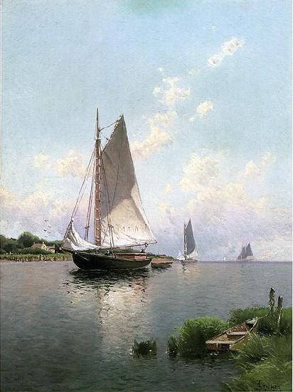 Alfred Thompson Bricher Blue Point, Long Island oil painting image